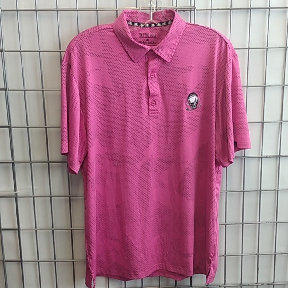 Tattoo Golf Men's Medium Pink Golf Short Sleeve T-shirt